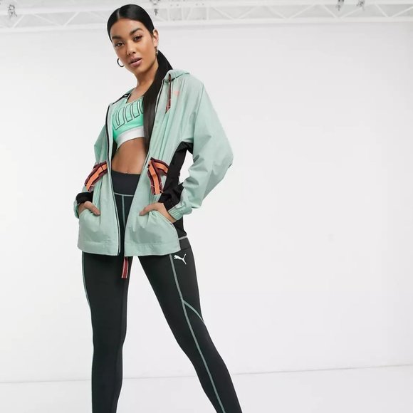 Puma Running First Mile Anorek Jacket in Mist green - Picture 4 of 16